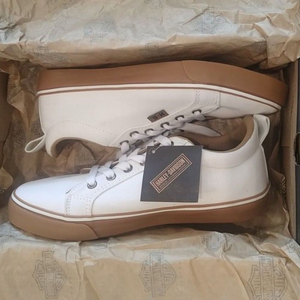 Harley-Davidson Torland  Sneakers Sz 9 White Nwt